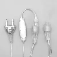 Гирлянда &laquo;Бахрома&raquo; 3&times;0.9 м, IP44, УМС, прозрачная нить, 232 LED, свечение синее, 220 В