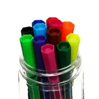 Фломастеры 12 цветов &laquo;Утка в очках&raquo;, в пластиковом пенале, МИКС