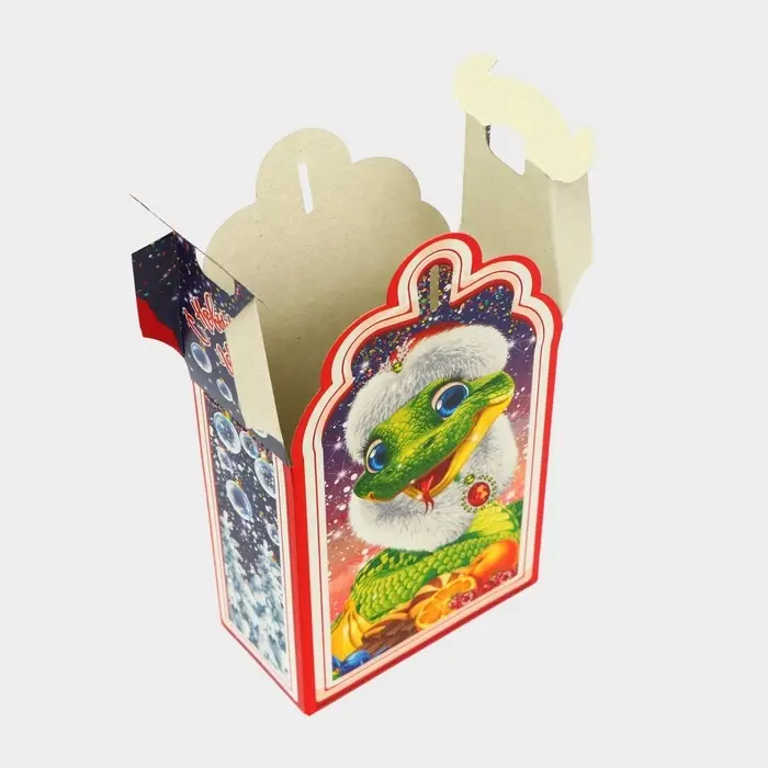 Подарочная коробка новогодняя Фигурная малая «Лакомка Символ года», упаковка, 11.1×5.8×20.5 см Подарочная коробка новогодняя Фигурная малая «Лакомка Символ года», упаковка, 11.1×5.8×20.5 см