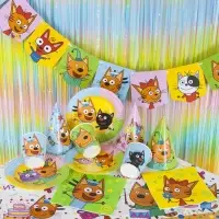 Колпак  "Три Кота "Играем вместе" ассорти, 6 шт.