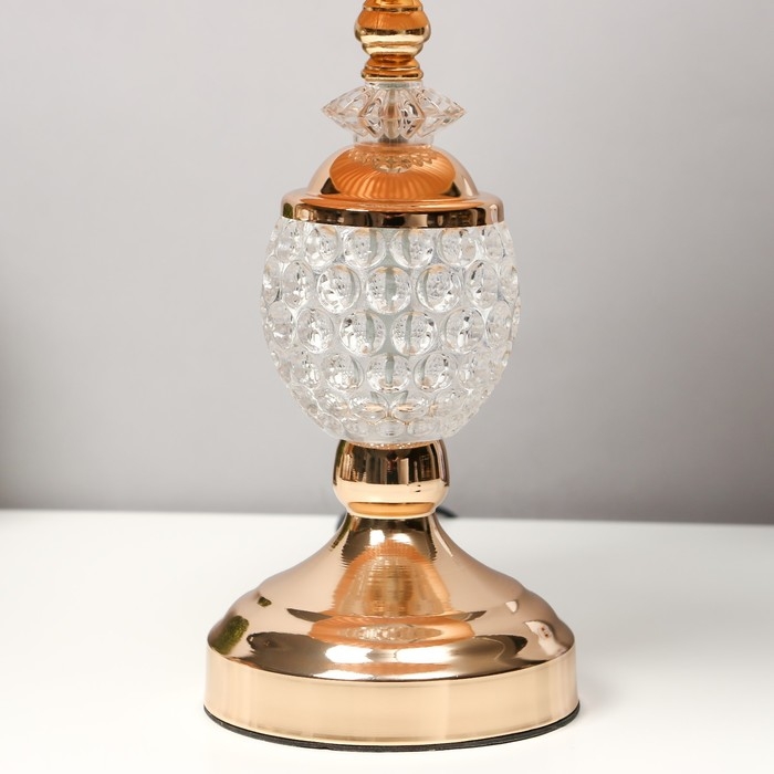 Настольная лампа "Азалия" 1х40Вт Е27 золото 25х25х40 см RISALUX