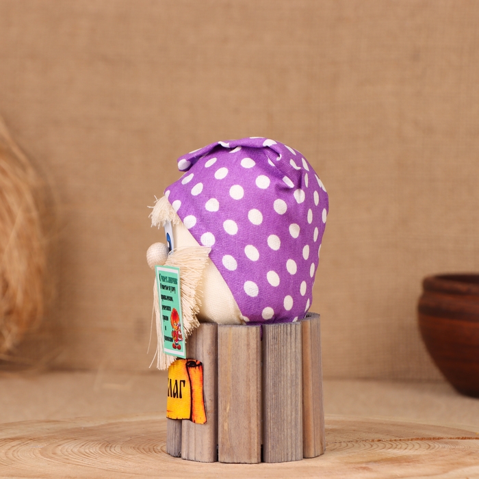 Домовой Счастливчик Домовой Счастливчик "Всех Благ", на бочке, 14х8х8 см