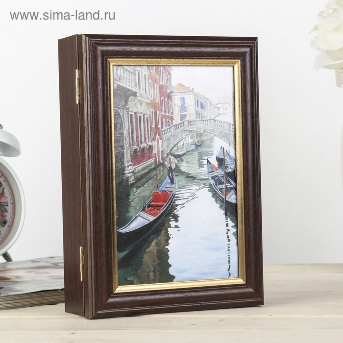 Ключница Ключница "Прогулки на гондолах" венге 15х21 см