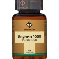 Пребиотик Инулин TETRALAB, улучшение работы кишечника и пищеварения, 1000 мг, 60 таблеток