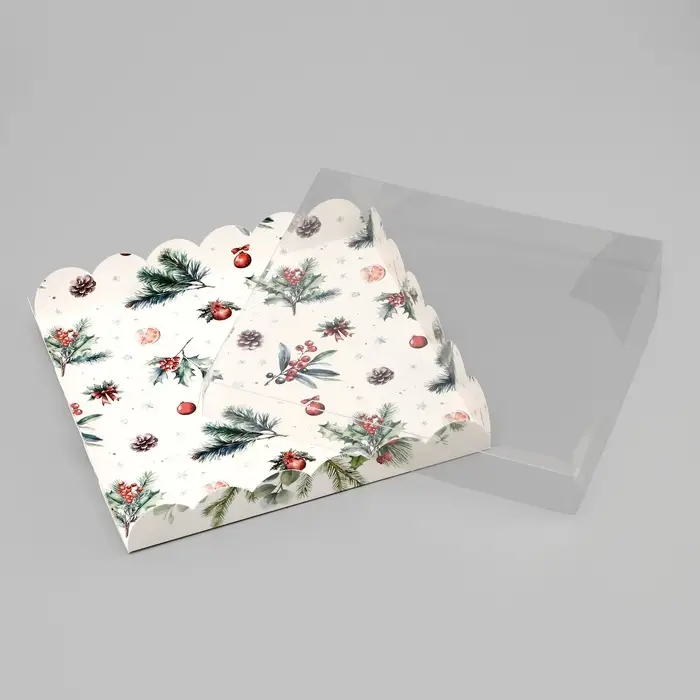 Коробка для печенья, «С Новым годом!», 21×21×3 см Коробка для печенья, «С Новым годом!», 21×21×3 см