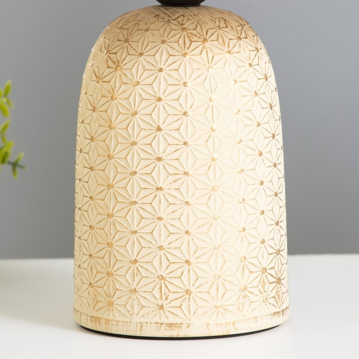 Настольная лампа Настольная лампа "Этуаль" Е27 40Вт бежевый 20х20х32 см RISALUX