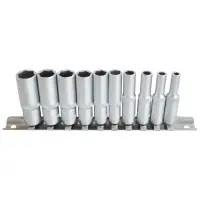 Набор головок торцевых 1/4"DR (4-13 мм) (10 предметов) глубокие на держателе AVS NG14-10MD
