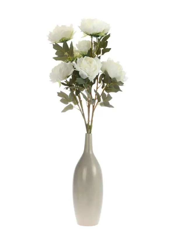 Цветы искусственные &laquo;Пион Лунная река&raquo;, 12&times;85 см, белые
