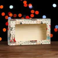 Коробка подарочная новогодняя, складная 20&times;12&times;4 см &laquo;Мишки&raquo;
