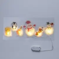 Светодиодная наклейка на окна &laquo;Зимняя сказка&raquo;, 0.5 м, 6 LED, от батареек CR2032&times;2, свечение тёплое белое