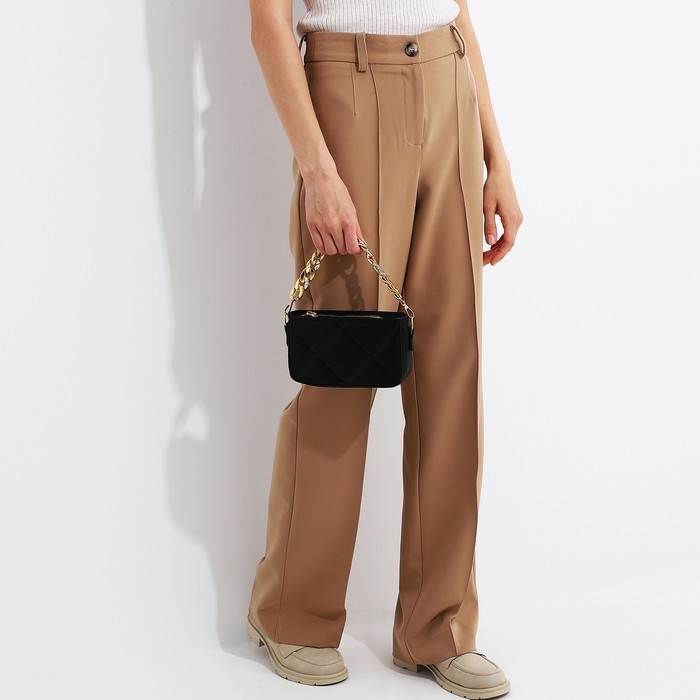 Сумка кросс-боди на молнии, цвет чёрный Сумка кросс-боди на молнии, цвет чёрный