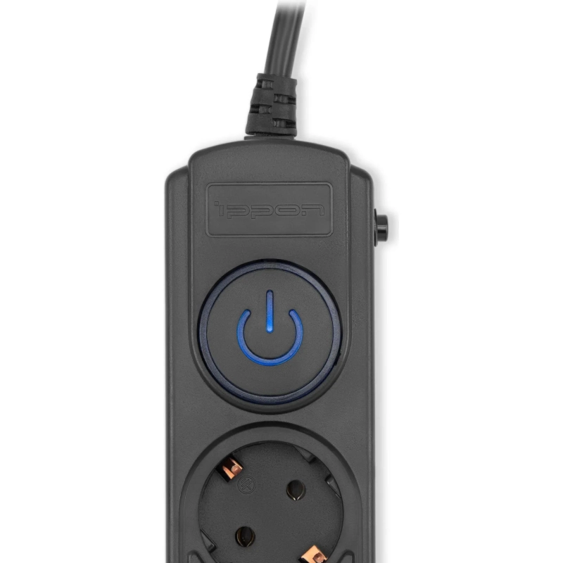 Сетевой фильтр Ippon BK-6-EU-3-16-B 3м (6 розеток) черный (1804840)