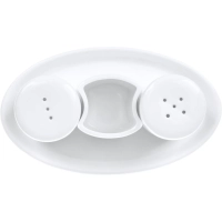 Набор для специй Chan Wave Classic 3пр/наб овал. фарфор, белый , фк0349