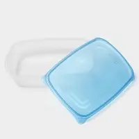 Набор контейнеров для хранения еды Darel plastic &laquo;Трио&raquo;, 3 шт., 700 мл, пластик, прозрачный, крышка МИКС