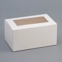 Коробка складная с окном 16×10×8 см