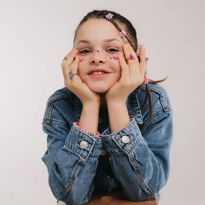 Кольцо детское «Выбражулька» радости, форма МИКС, цвет МИКС в серебре Кольцо детское «Выбражулька» радости, форма МИКС, цвет МИКС в серебре