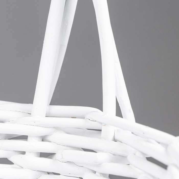 Набор корзин 3 шт, ива, белый Набор корзин 3 шт, ива, белый