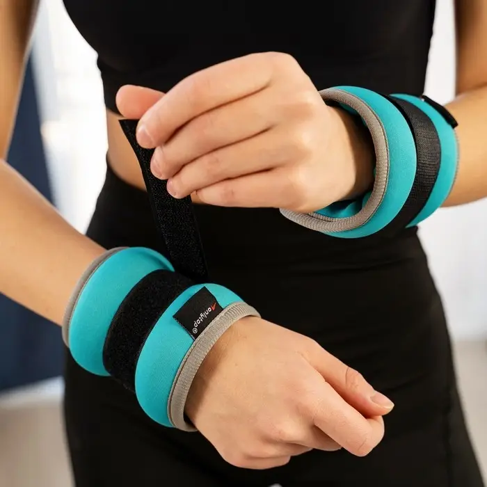 Утяжелители неопреновые ONLYTOP, 2 шт. &times; 1 кг, цвет мятный