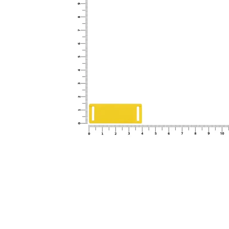 Лейбл из ПВХ Kova, желтый