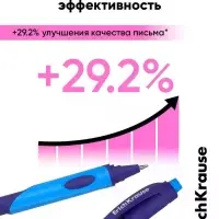 Набор ручек шариковых ErichKrause ErgoLine Grip Neon, SuperGlide, 2 штуки, уз 0.5 мм, син