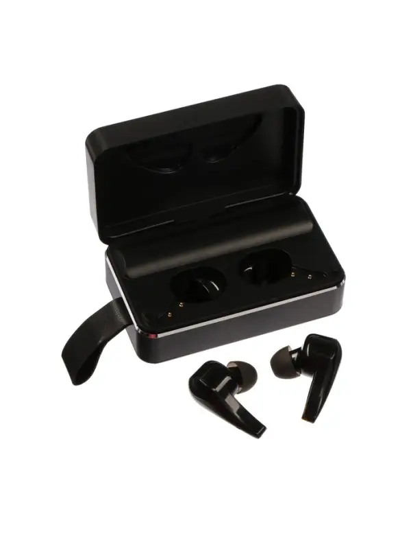 Наушники беспроводные VBT 1.29, TWS, вакуумные, Bluetooth 5.0, 3500 мАч, водонепроницаемые, чёрные