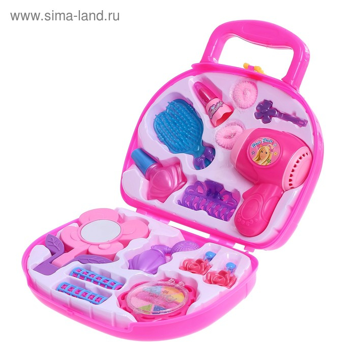 Набор парикмахера в чемодане, 15 предметов, МИКС Набор парикмахера в чемодане, 15 предметов, МИКС