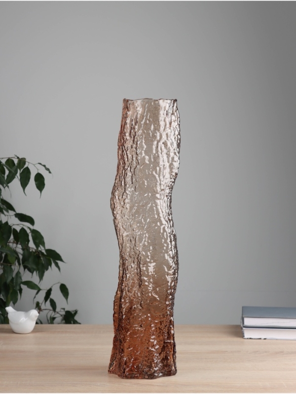 Ваза стекло напольная  Ваза стекло напольная "Кимберли" 50х10,5 см, коричневый