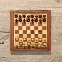 Шахматы магнитные, 20.5&times;20.5&times;3.5 см, дерево шишам