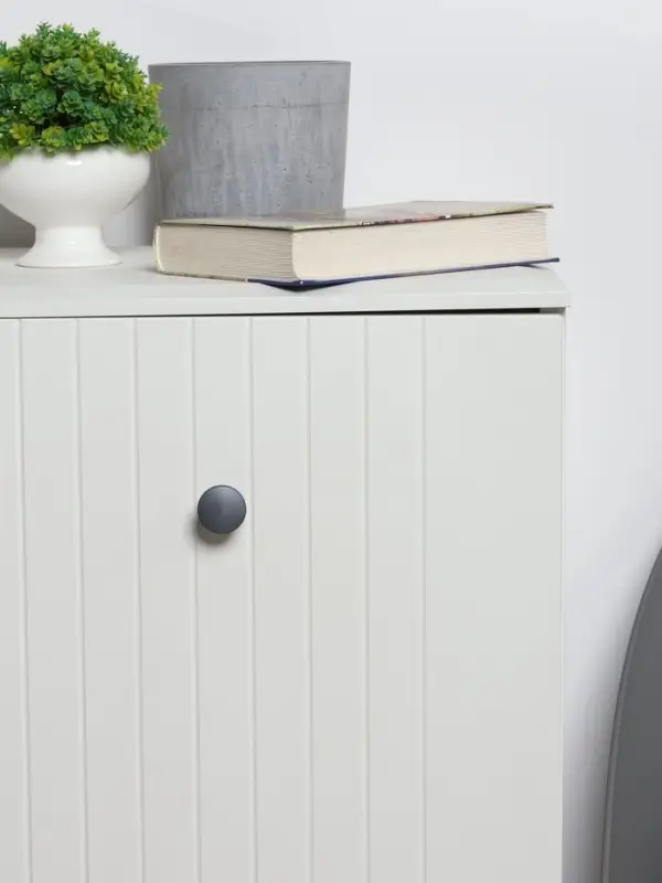 Ручка-кнопка CAPPIO RK148, d=30 мм, цвет графит, 8 шт.