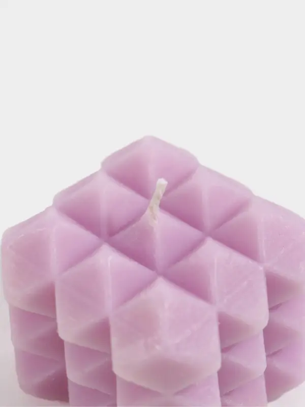 Свеча &laquo;Ромбики&raquo;, 6&times;6&times;6 см, соевый воск, МИКС
