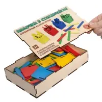 Игра развивающая деревянная "Палочки в стаканчиках" 04565