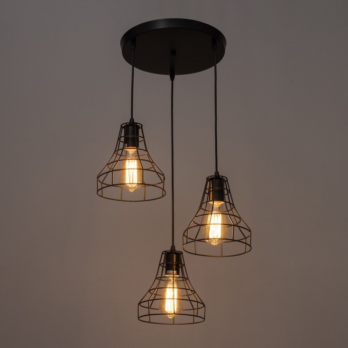 Светильник Светильник "Кубок" 3хЕ27 40Вт 30х30х19-139 см