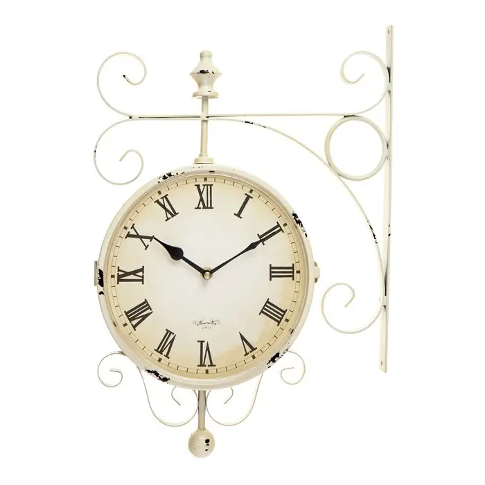 Часы настенные интерьерные &laquo;Мерано&raquo;, двусторонние, на подвесе, дискретный ход, 46&times;29 см, d=21.5 см, от батареек 2&times;АА