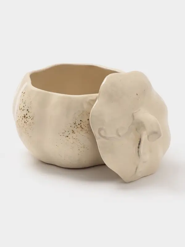 Горшок для запекания Борисовская керамика «Тыква», 750 мл, бежевый