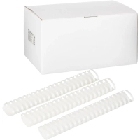 Пружины для переплета пластиковые 21 кольцо, 45 мм, (белые), 50 шт./уп