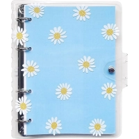 Тетрадь общая А5 120л.клет,кольца,обл.пластик,Infolio Study,Camomiles,N3396