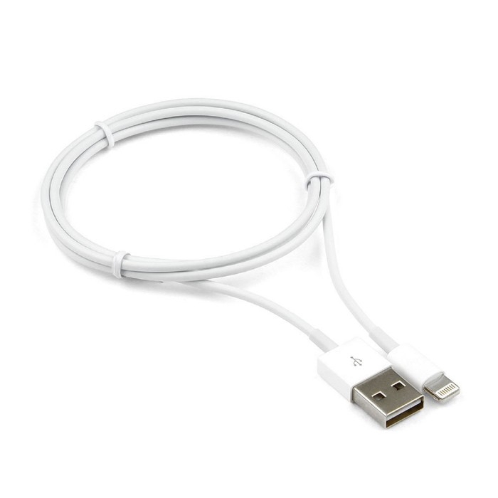 Кабель Cablexpert CC-USB-AP2MWP, Lightning - USB, 1 м, белый