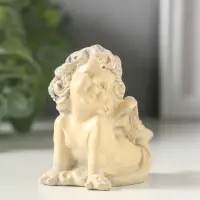 Фигурка гипс &laquo;Ангелок лежит&raquo;, 6.5 см, слоновая кость