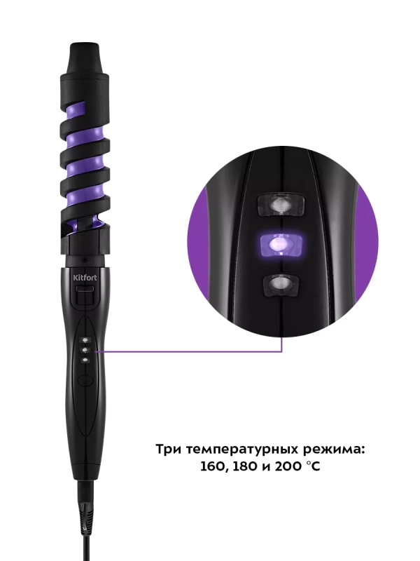 Плойка для волос КТ-3265 - 45 Вт Плойка для волос КТ-3265 - 45 Вт
