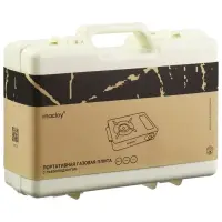 Плита газовая портативная maclay, для кемпинга, 20&times;32.5&times;10.5 см, бежевая