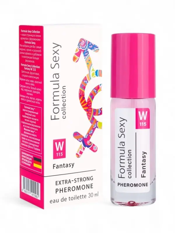 Туалетная вода женская с феромонами Formula Sexy collection Fantasy W115, 30 мл Туалетная вода женская с феромонами Formula Sexy collection Fantasy W115, 30 мл