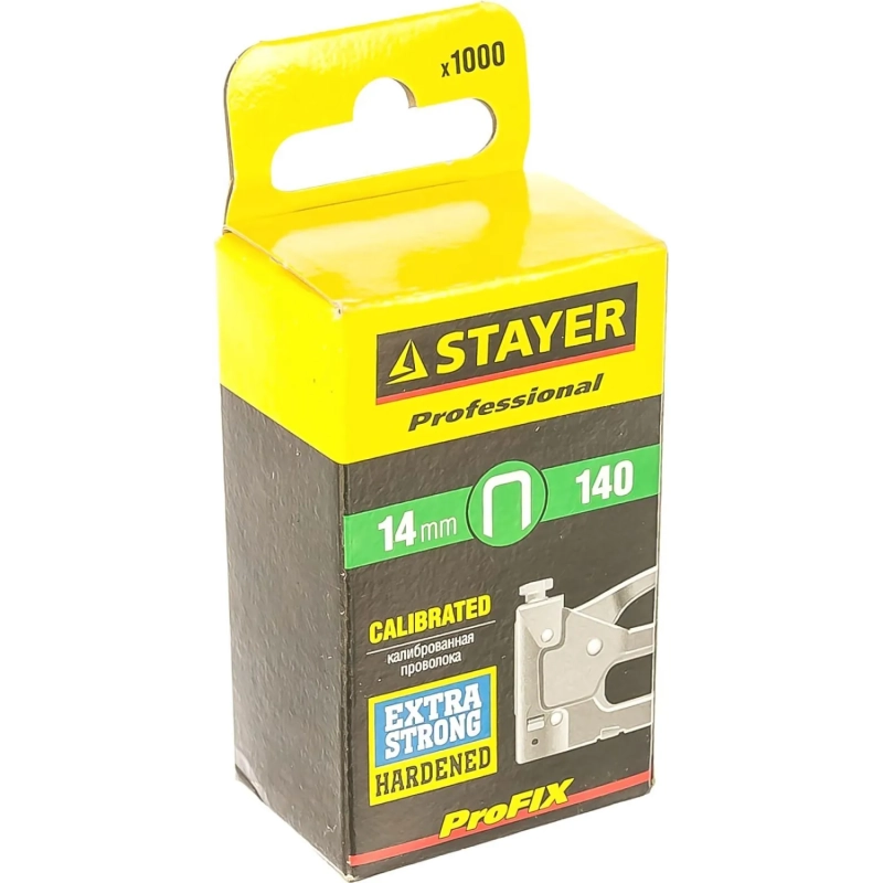 Скобы для степлера закал., тип 140, 14мм, 1000 шт STAYER 31610-14