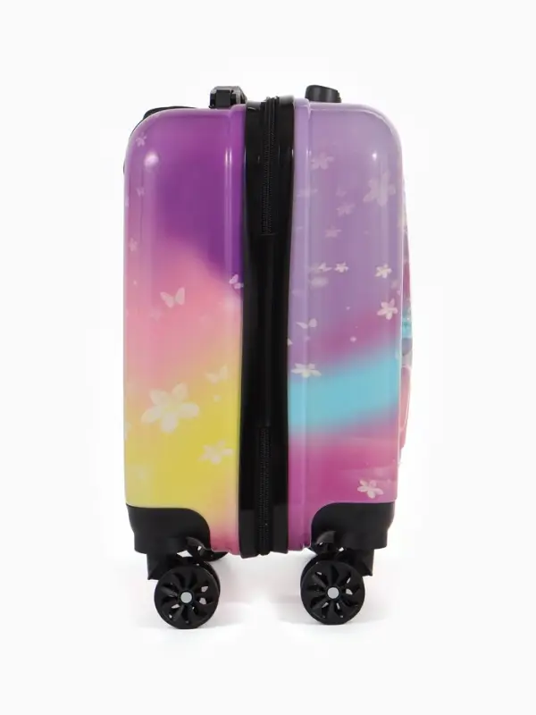 Чемодан дет Единорог 18 Чемодан дет Единорог 18", 35*22*27 см, отдна молнии, код.замок, 4 колеса,