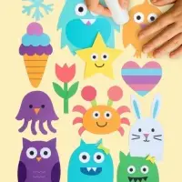 Бумага цветная двусторонняя А4, 20 листов, 10 цветов, тонированная