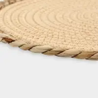 Салфетка сервировочная на стол Доляна &laquo;Мэг&raquo;, d=30 см, бежевая