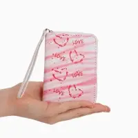 Кошелек жен 07-01-01 Июнь2528 сердце, 12*1,5*9 см, 2 отд+отд/молн, д/карт, розовый Кошелек жен 07-01-01 Июнь2528 сердце, 12*1,5*9 см, 2 отд+отд/молн, д/карт, розовый