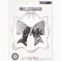 Воздушный шар фольгированный 39" "Бант" цвет черный