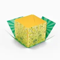 Бум-коробка подарочная с бабочками &laquo;Тебе подарочек&raquo;, 12&times;12&times;12 см