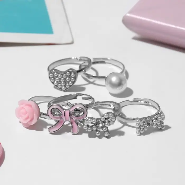 Кольцо &laquo;Выбражулька. Любовь&raquo;, форма МИКС, цвет МИКС, безразмерное