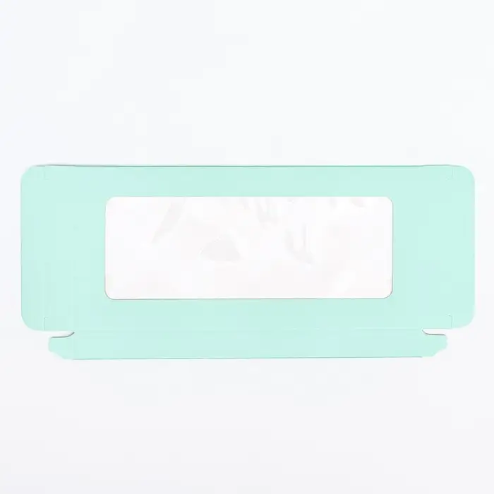 Подарочная коробка под плитку шоколада, с окном, зеленая (мятная), 17×8×1.4 см Подарочная коробка под плитку шоколада, с окном, зеленая (мятная), 17×8×1.4 см